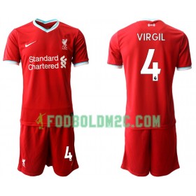 Liverpool Virgil van Dijk 4 Børn Hjemmebanesæt 2020/21  Kortærmet (+ Korte bukser)